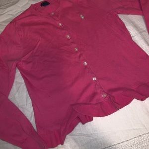 A pink Polo Ralph Lauren sweater